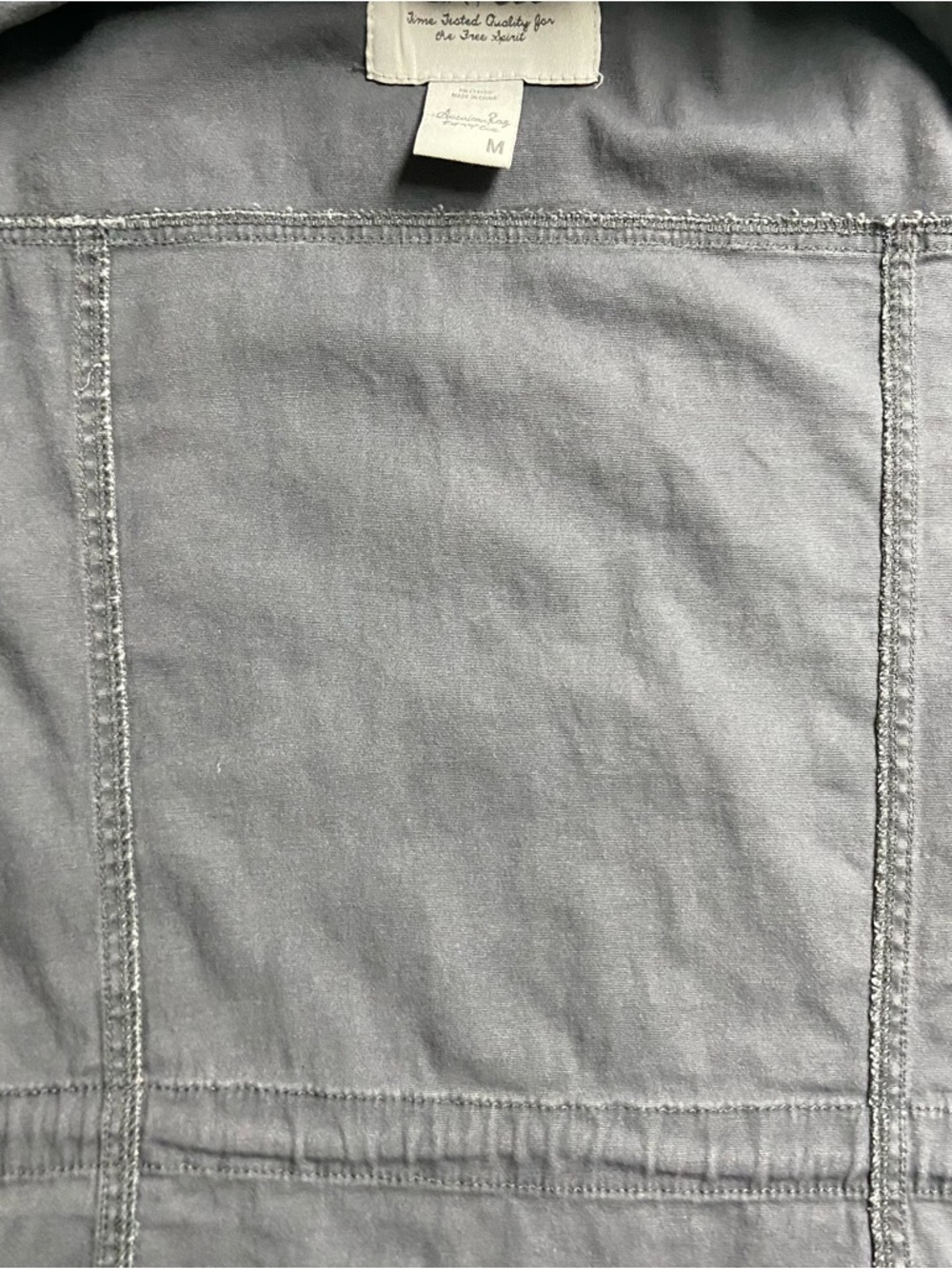 American Rag Grey Camo Utility Jacket Womens Size M - Picture 11 of 16